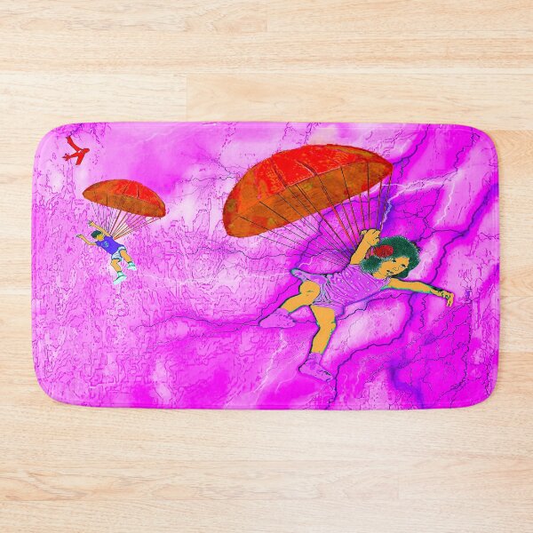 Item preview, Kids parachuting through a dramatic sky designed and sold by UncleBunkle.