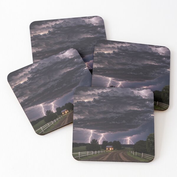 Item preview, Farm Lightning Storm – Dramatic Country Road Thunderstorm Photography designed and sold by Ken's World of Novelty and Good Times.