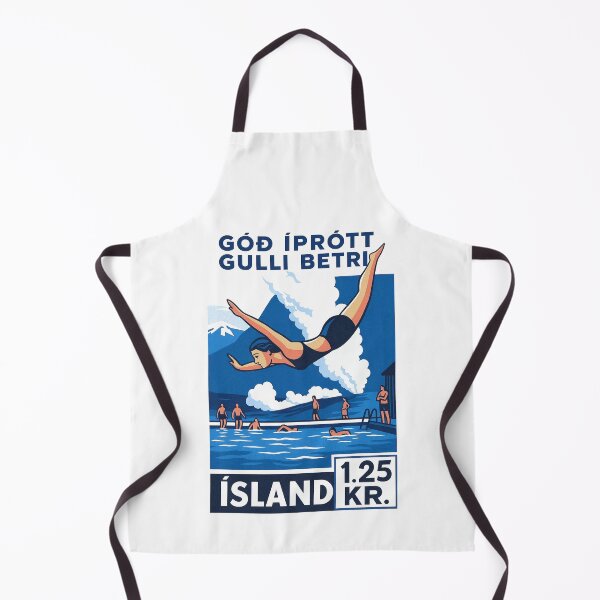 Item preview, Iceland Diving Stamp Poster designed and sold by retrographics.