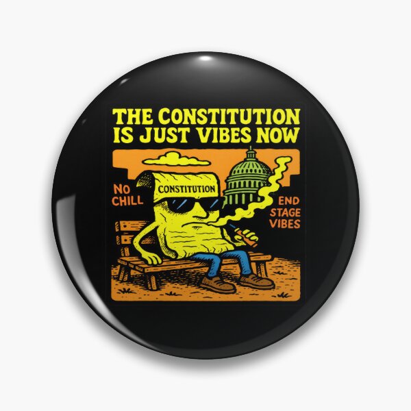 Item preview, The Constitution Is Just Vibes Now — Underground Comix Sticker, Shirt & More designed and sold by macvoodoodesign.