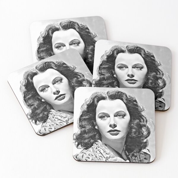 Item preview, Hedy Lamarr, famous Austrian actress and inventor in Hollywood in mid-twentieth century designed and sold by Silver Screen Prints.