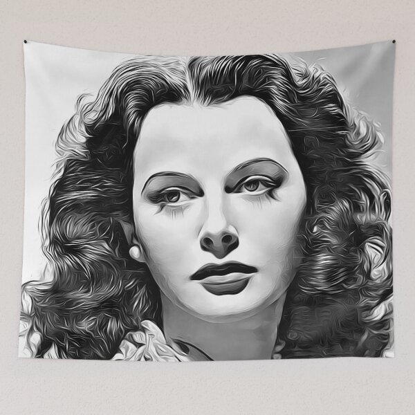 Item preview, Hedy Lamarr, famous Austrian actress and inventor in Hollywood in mid-twentieth century designed and sold by Silver Screen Prints.