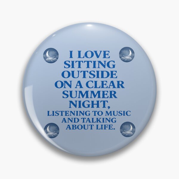 Item preview, I LOVE SITTING OUTSIDE ON A CLEAR SUMMER NIGHT... designed and sold by dontcryimhere.