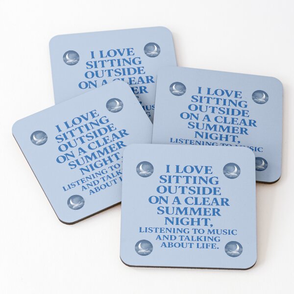 Item preview, I LOVE SITTING OUTSIDE ON A CLEAR SUMMER NIGHT... designed and sold by dontcryimhere.