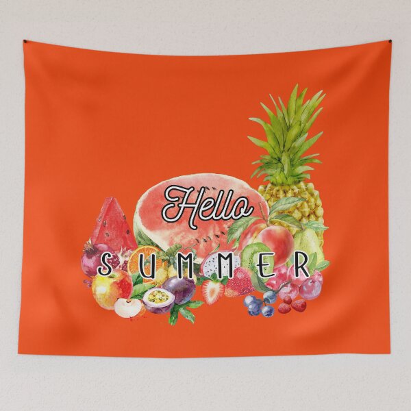 Item preview, Hola Verano, frutas vintage. designed and sold by InkVolt.