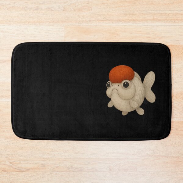 Item preview, Goldfish - Chunky Art - Retro Fish Art - Red Cap Oranda Goldfish designed and sold by Kabuji Store.
