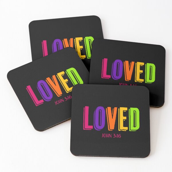 Item preview, Loved Inspired from John 3:16 | Bible Verse | Inspirational | Minimalist Series #3 designed and sold by JirehKollezion.