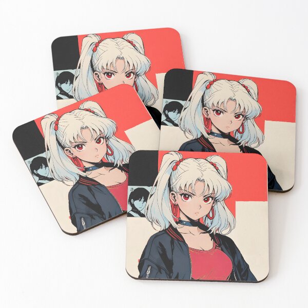 Item preview, White Hair Anime Girl designed and sold by ShuudenPrints.