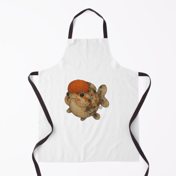 Item preview, Goldfish - Chunky Art - Retro Fish Art - Calico Oranda Goldfish designed and sold by Kabuji Store.