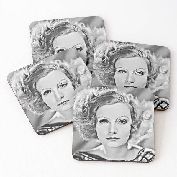 Item preview, Portrait of Greta Garbo, famous Swedish actress in Hollywood in mid-twentieth century designed and sold by Silver Screen Prints.