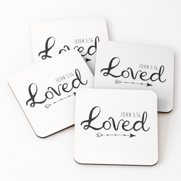 Item preview, Loved Inspired from John 3:16 | Bible Verse | Inspirational | Minimalist Series #4 designed and sold by JirehKollezion.