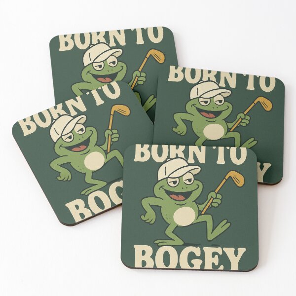 Item preview, Born to Bogey – Funny Golf Frog Vintage Design designed and sold by JAL Design.