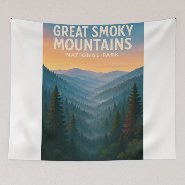 Item preview, Sunset Vista over Great Smoky Mountains National Park designed and sold by Places On Earth.