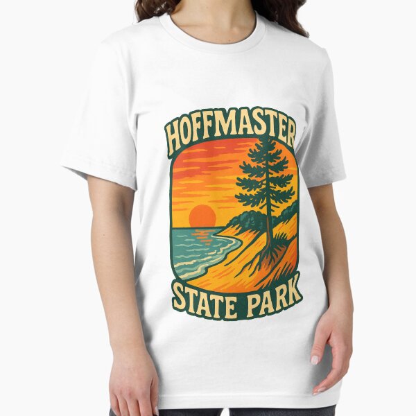 Artikel-Vorschau von Sonnenuntergang über den Dünen und der Küste des Hoffmaster State Park, designt und verkauft von Places On Earth.
