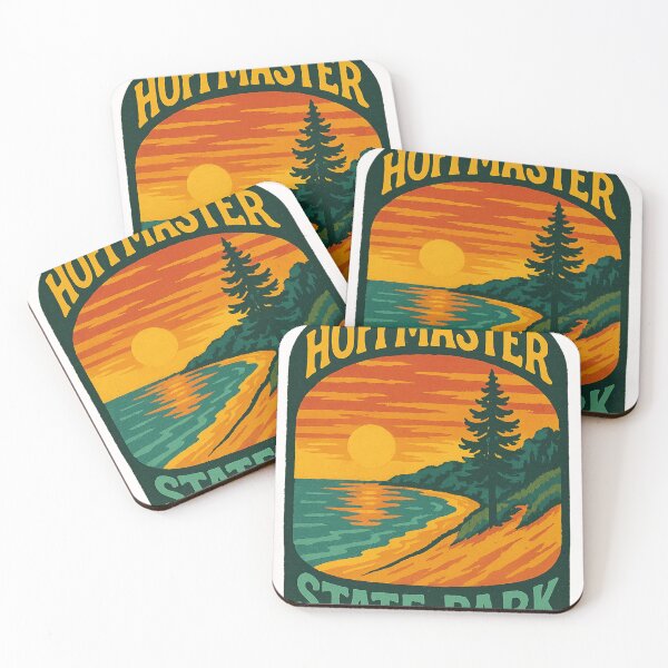 Item preview, Vintage Sunset Scene from Hoffmaster State Park, Michigan designed and sold by Places On Earth.