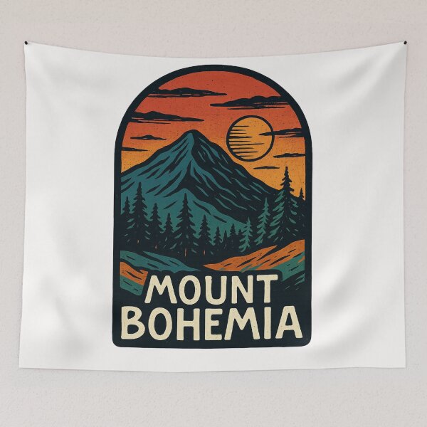 Item preview, Sunset Over Mount Bohemia Forested Wilderness, Michigan designed and sold by Places On Earth.