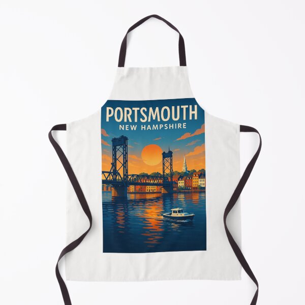 Item preview, Memorial Bridge and Sunset in Portsmouth, New Hampshire designed and sold by Places On Earth.