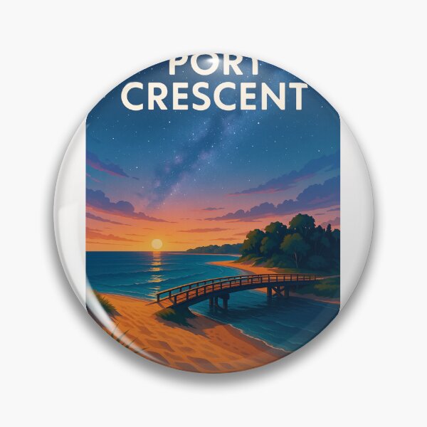 Artikelvorschau, Sonnenuntergang und Milchstraße im Port Crescent State Park, Michigan entworfen und verkauft von Places On Earth.