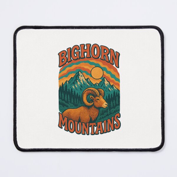 Item preview, Bighorn Mountains Sunset and Bighorn Sheep, Wyoming designed and sold by Places On Earth.