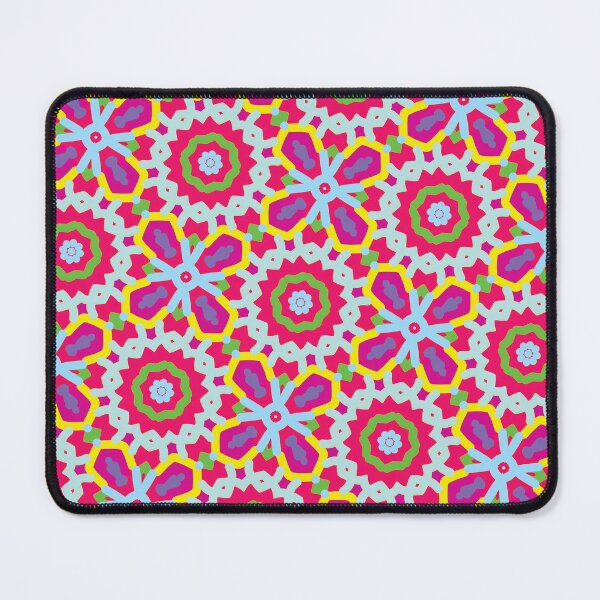 Item preview, Colourful Floral Shapes Abstract Kaleidoscopic Pattern designed and sold by HappyHavenStu.