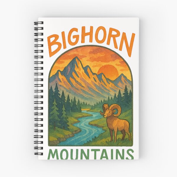 Item preview, Bighorn Mountains with River Valley and Sunset, Wyoming designed and sold by Places On Earth.