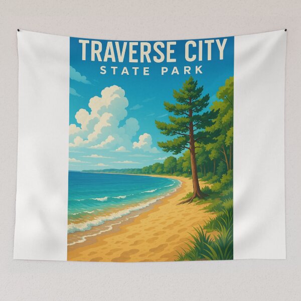 Item preview, Traverse City State Park – Lake Michigan Summer View designed and sold by Places On Earth.