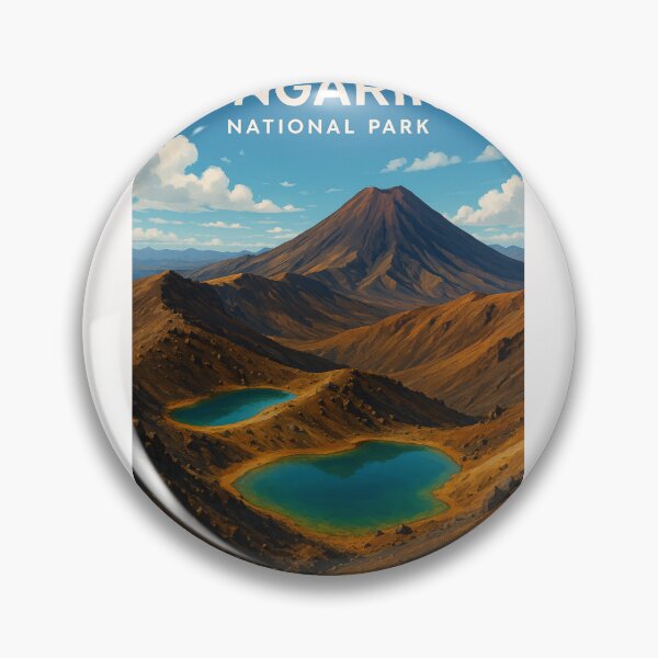 Item preview, Tongariro National Park – Emerald Lakes and Mount Ngauruhoe designed and sold by Places On Earth.
