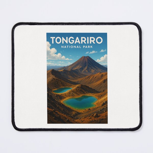 Item preview, Tongariro National Park – Emerald Lakes and Mount Ngauruhoe designed and sold by Places On Earth.