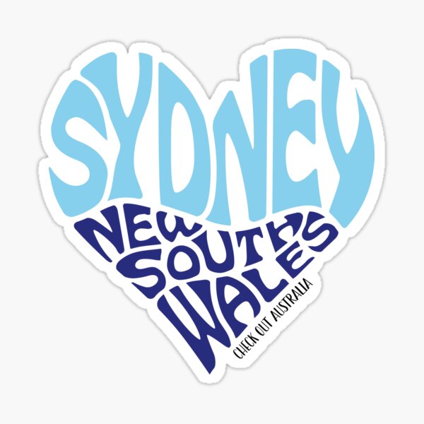 Item preview, Sydney NSW Heart art designed and sold by CheckOutAus.