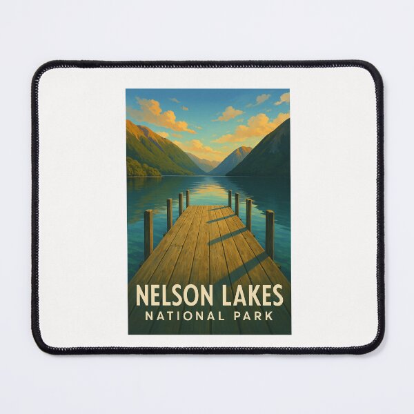 Item preview, Nelson Lakes National Park – Sunset Across Lake Rotoiti designed and sold by Places On Earth.
