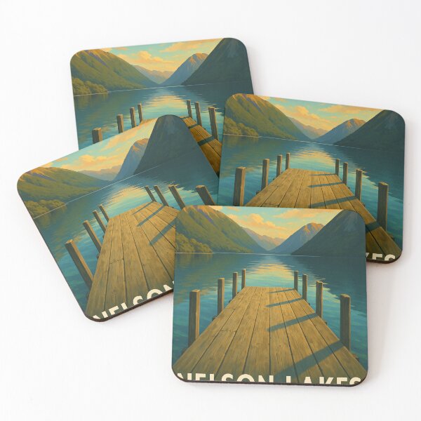 Item preview, Nelson Lakes National Park – Sunset Across Lake Rotoiti designed and sold by Places On Earth.