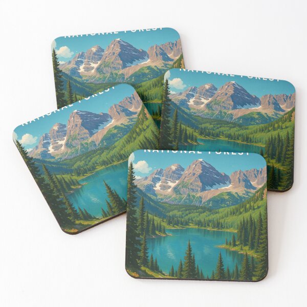 Item preview, White River National Forest – Alpine Lake and Rocky Mountains designed and sold by Places On Earth.