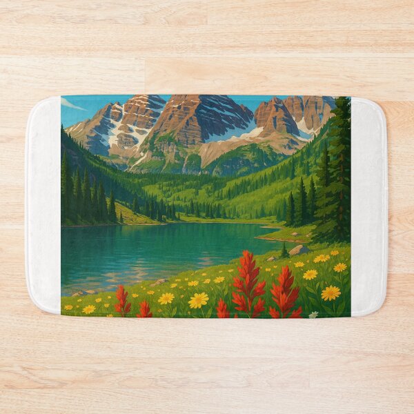 Item preview, White River National Forest – Wildflowers and Mountain Peaks designed and sold by Places On Earth.