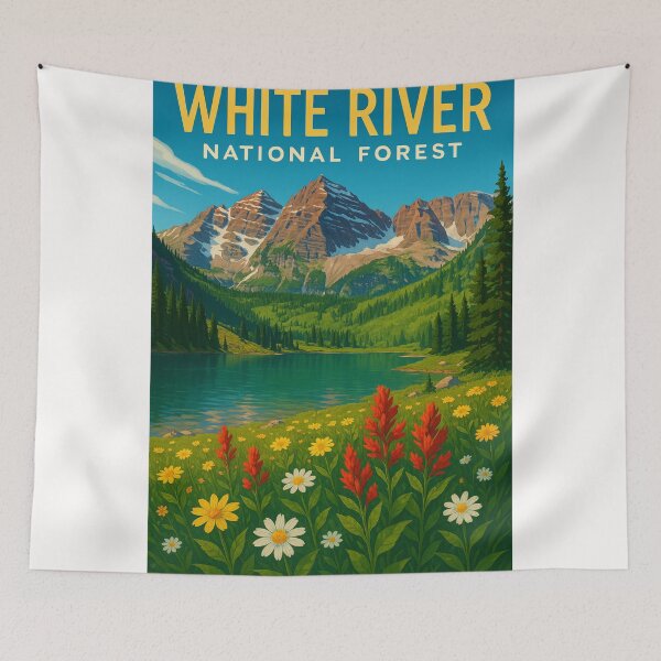 Item preview, White River National Forest – Wildflowers and Mountain Peaks designed and sold by Places On Earth.
