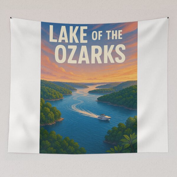 Item preview, Lake of the Ozarks – Boating Through Missouri’s River Bends designed and sold by Places On Earth.