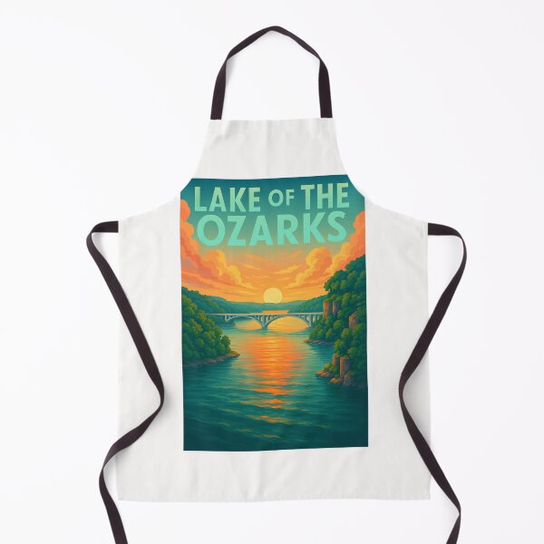 Item preview, Lake of the Ozarks – Bridge Sunset Over Serene Waters designed and sold by Places On Earth.