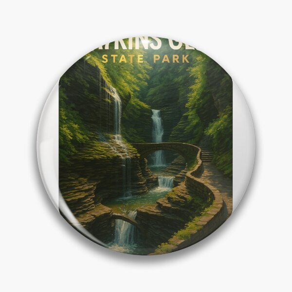 Item preview, Watkins Glen State Park – Gorge Trail and Cascading Falls designed and sold by Places On Earth.