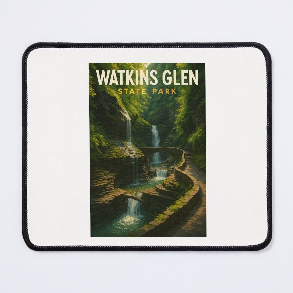 Item preview, Watkins Glen State Park – Gorge Trail and Cascading Falls designed and sold by Places On Earth.