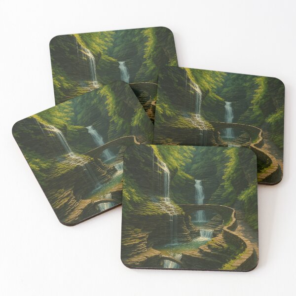 Item preview, Watkins Glen State Park – Gorge Trail and Cascading Falls designed and sold by Places On Earth.