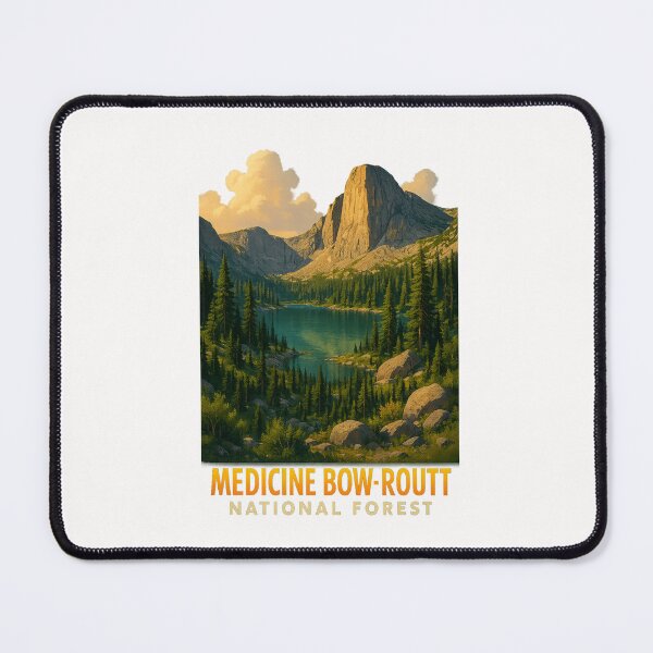 Item preview, Medicine Bow–Routt National Forest – Cathedral Peak and Alpine Lake designed and sold by Places On Earth.