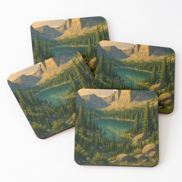 Item preview, Medicine Bow–Routt National Forest – Cathedral Peak and Alpine Lake designed and sold by Places On Earth.