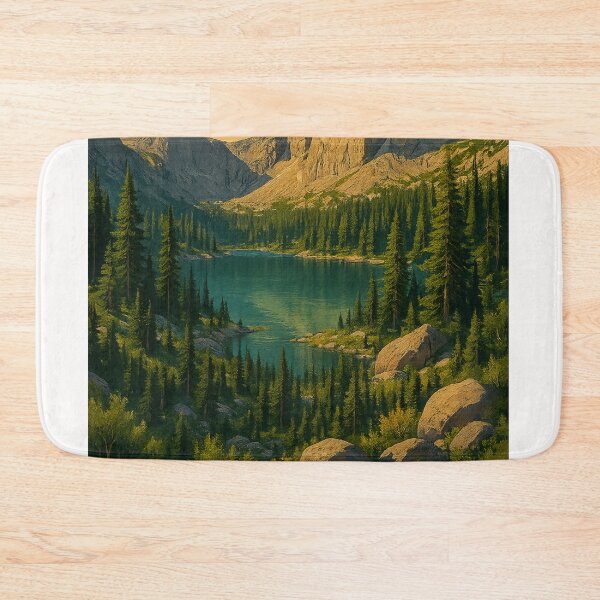 Item preview, Medicine Bow–Routt National Forest – Cathedral Peak and Alpine Lake designed and sold by Places On Earth.