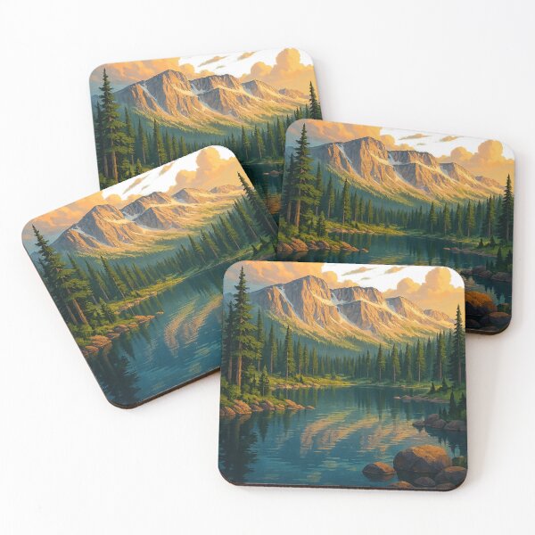 Item preview, Medicine Bow–Routt National Forest – Mountain Reflection Landscape designed and sold by Aryabek.