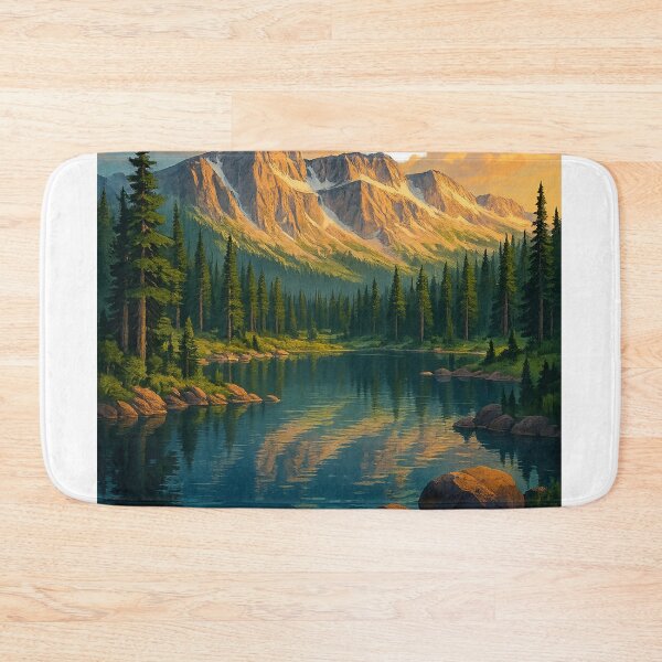 Item preview, Medicine Bow–Routt National Forest – Mountain Reflection Landscape designed and sold by Aryabek.