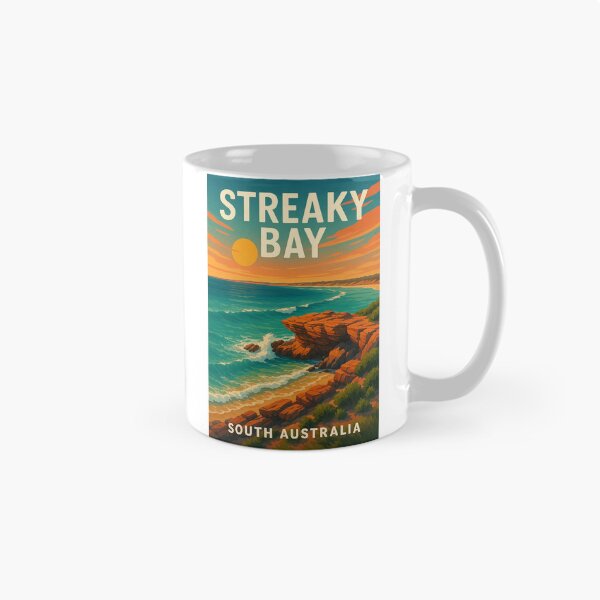 Item preview, Streaky Bay South Australia – Sunset over Rocky Shoreline designed and sold by Aryabek.