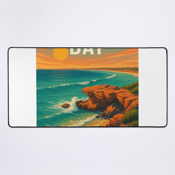 Item preview, Streaky Bay South Australia – Sunset over Rocky Shoreline designed and sold by Aryabek.