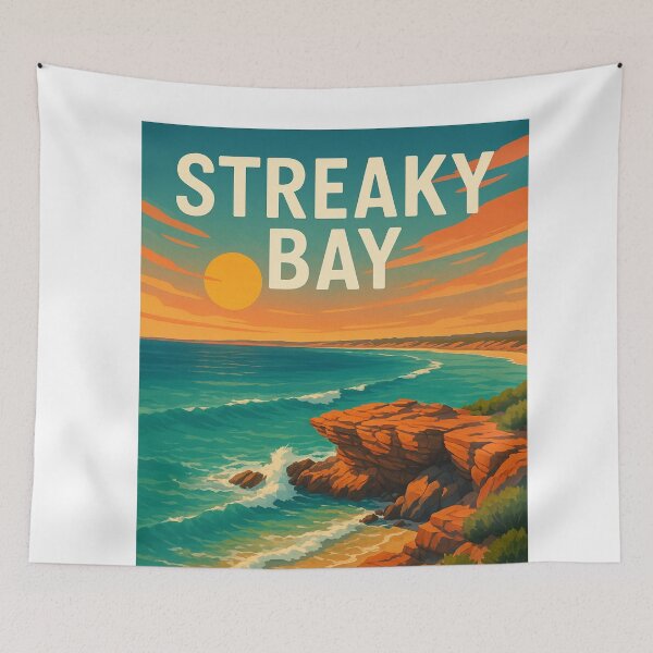 Item preview, Streaky Bay South Australia – Sunset over Rocky Shoreline designed and sold by Aryabek.