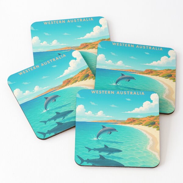 Item preview, Shark Bay – Dolphins and Sharks Along Western Australia's Coral Coast designed and sold by Aryabek.
