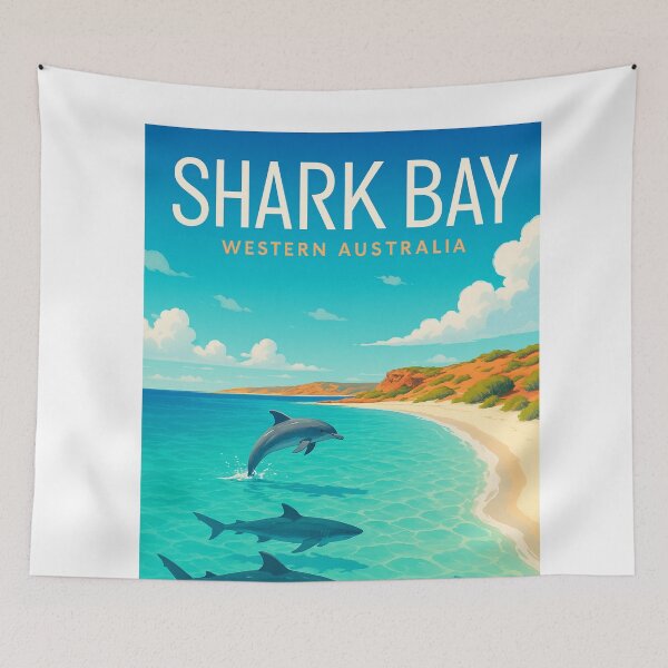 Item preview, Shark Bay – Dolphins and Sharks Along Western Australia's Coral Coast designed and sold by Aryabek.