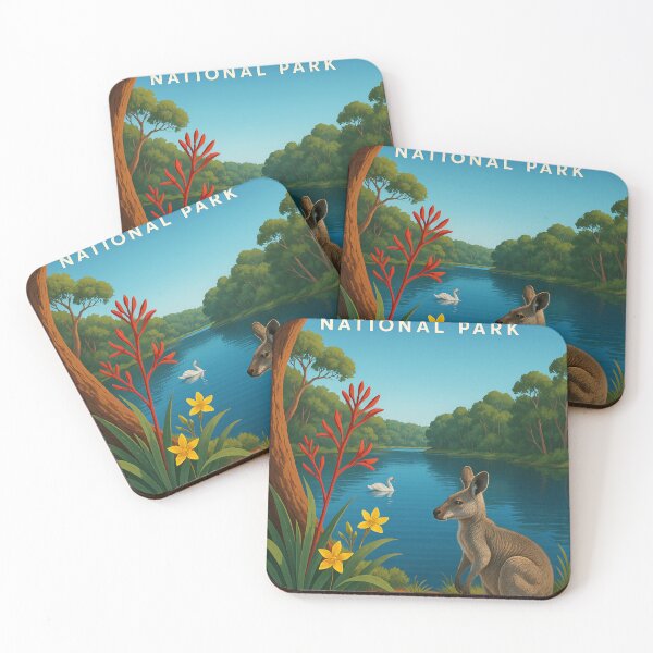 Item preview, Yanchep National Park – Kangaroos and Wetland Flora designed and sold by Aryabek.